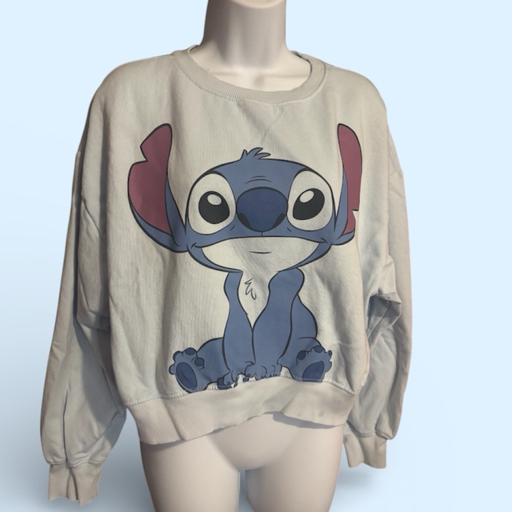 Blue and White Stitch Sweatshirt